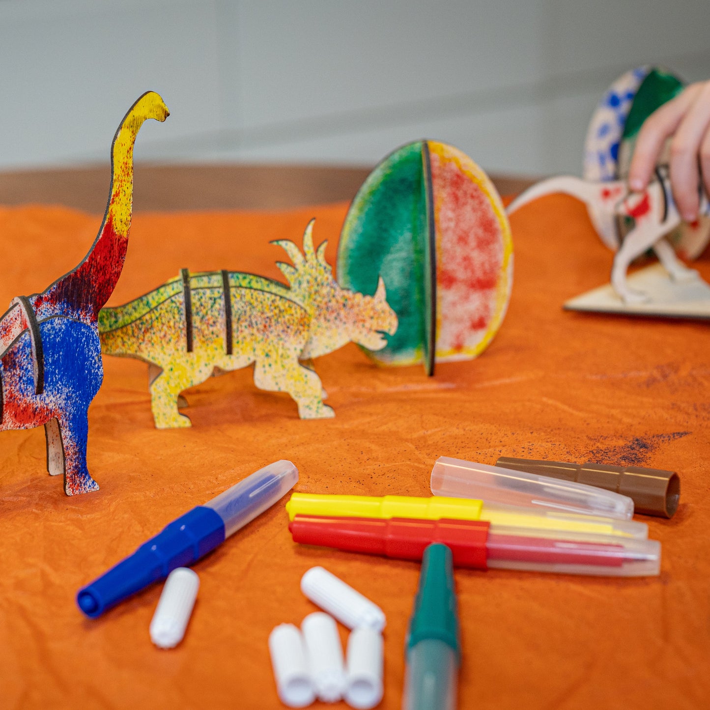 Pustetusser med 3D dinosaurere